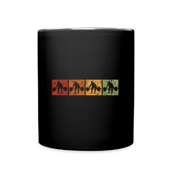 Musculation Bodybuilder GYM Fitnessstudio Retro - Mug uni - noir - Devant