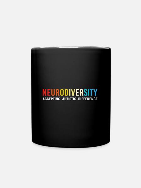 Neurodiversity Autismus Gehirn ADHS Asperger - Tasse einfarbig - Schwarz