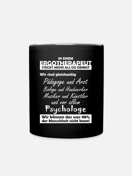 Ergotherapeut - Tasse einfarbig - Schwarz