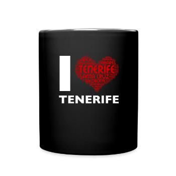 Tenerife Îles Canaries cadeau de vacances île de Santa Cruz - Mug uni - noir - Devant