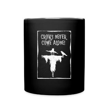 Crow Scarecrow Halloween - Full Colour Mug - black - Front