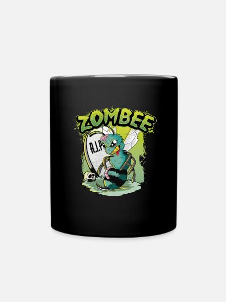 Cadeau de zombies d'abeilles Halloween - Mug uni - noir