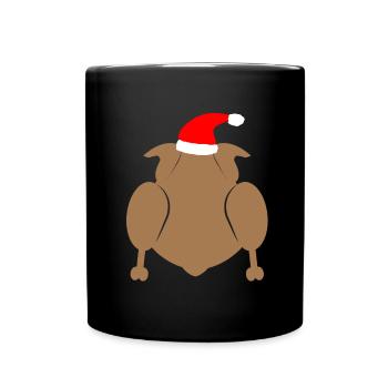 Christmas turkey christmas - Full Colour Mug - black - Front