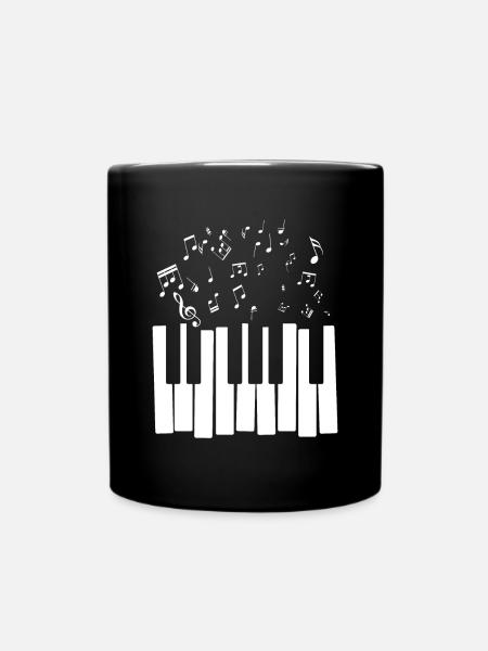 Piano Sheet Music Classical Music Gift Musician - Full Colour Mug - black
