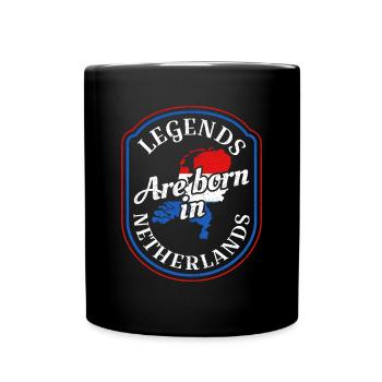 Niederlande Geschenk Niederländer Lustig Witz - Tasse einfarbig - Schwarz - Vorne
