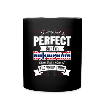Norway Norwegian Norwegian Gift Idea Funny - Full Colour Mug - black - Front