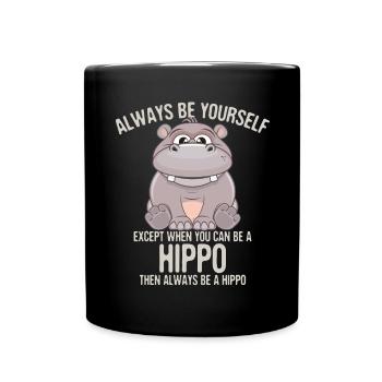 Cheval Nield Sois toi-même animal cadeau Blague drôle - Mug uni - noir - Devant