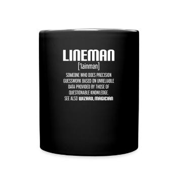 lineman, lineman barn, football offensive lineman, - Mug uni - noir - Devant