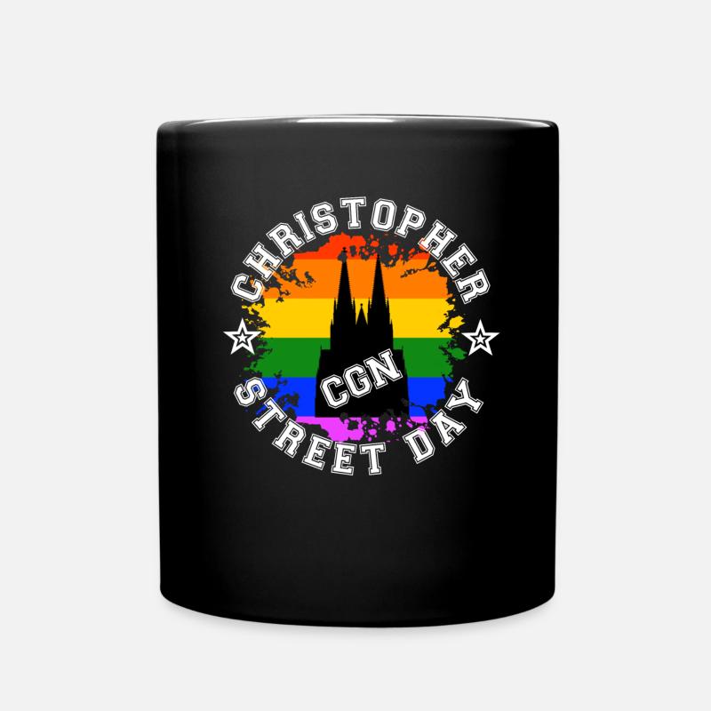 CSD Cologne LGBT Gay Pride Regenbogen - Tasse einfarbig - Schwarz