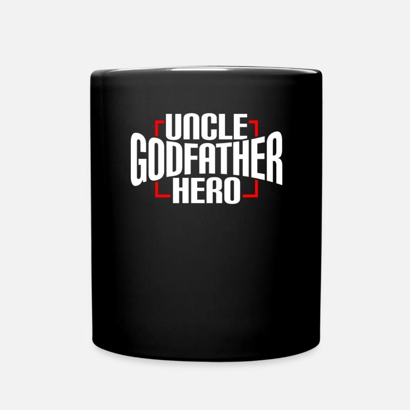 Unlce parrain héros! - Mug uni - noir