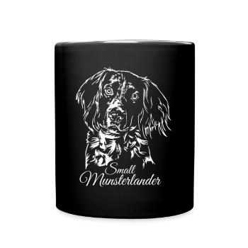SMALL MUNSTERLANDER Jagdhund Jäger Hunde Wilsigns - Tasse einfarbig - Schwarz - Vorne