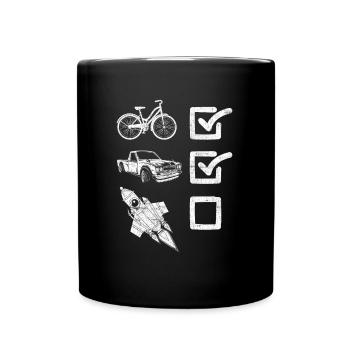 Driving license consisted of novice drivers - Full Colour Mug - black - Front