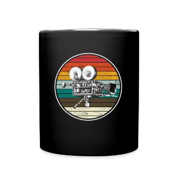 Old retro film camera - Full Colour Mug - black - Front