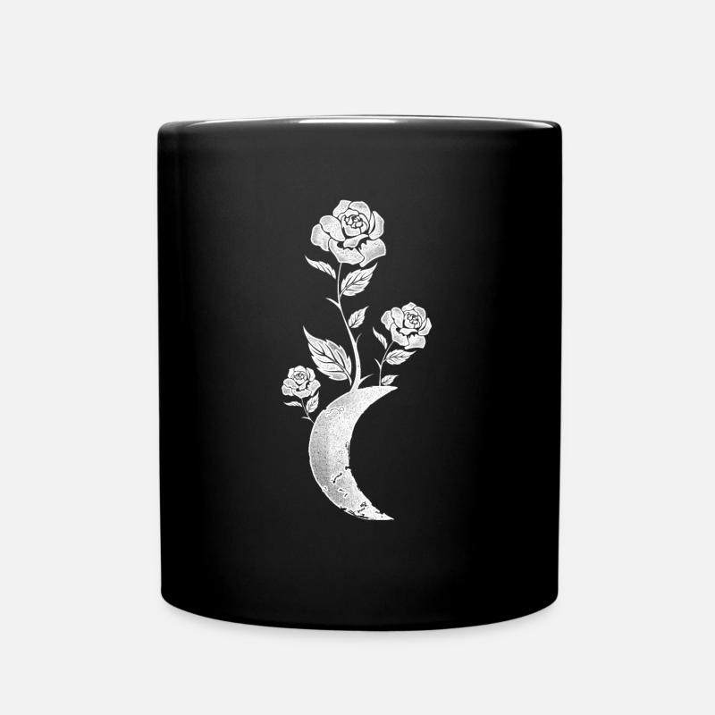 Mond Rose Okkult - Tasse einfarbig - Schwarz