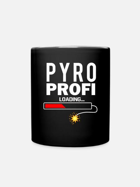Pyro Profi Silvester Pyrotechnik - Tasse einfarbig - Schwarz