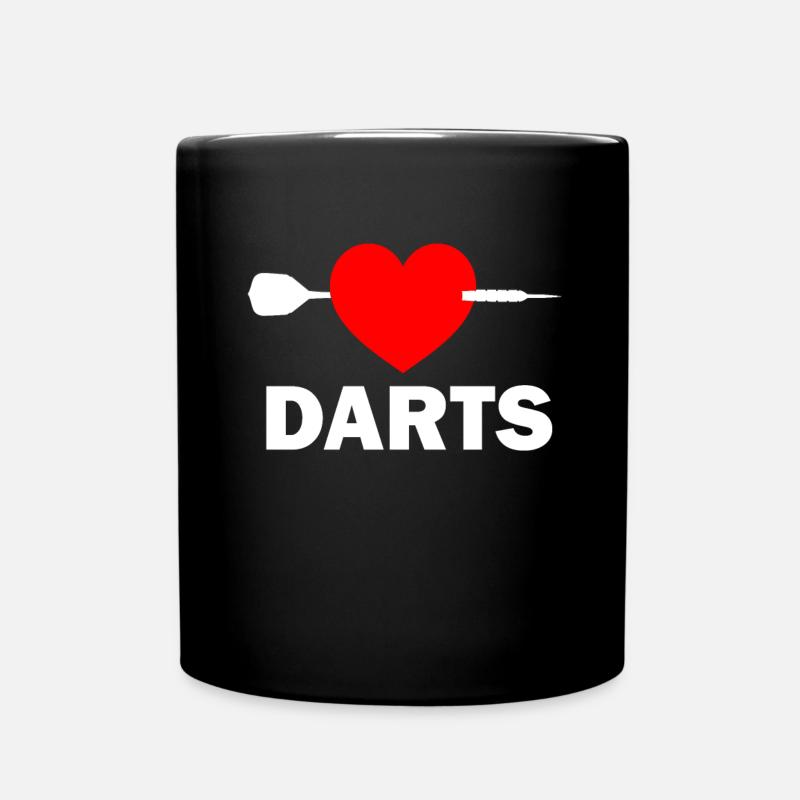 Darts Darts Darts Dart tournament darts darts - Full Colour Mug - black