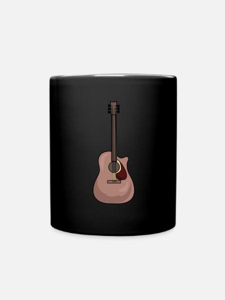 guitar - Full Colour Mug - black