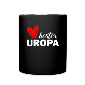 Der beste Uropa der Welt - Tasse einfarbig - Schwarz - Vorne