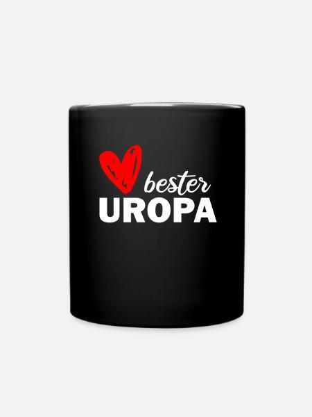 Der beste Uropa der Welt - Tasse einfarbig - Schwarz