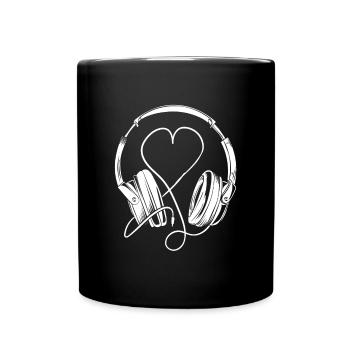 Les amateurs de musique de casque! - Mug uni - noir - Devant