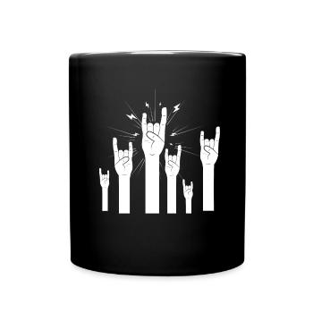 Rock n Roll French Fork Metal Festival - Full Colour Mug - black - Front