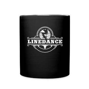 Linedance Western Country Line Dance - Full Colour Mug - black - Front