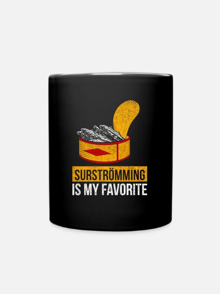 Funny surstromming outfit - Full Colour Mug - black