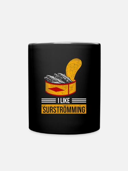 Lustiges Surströmming Design - Tasse einfarbig - Schwarz