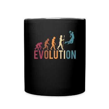 Basketball evolution retro vintage - Mug uni - noir - Devant