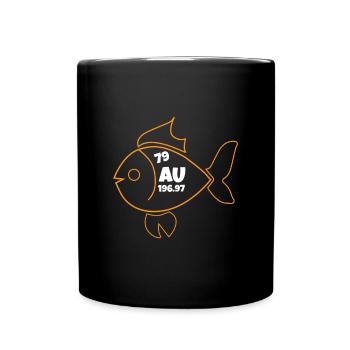 Au poisson rouge - Mug uni - noir - Devant