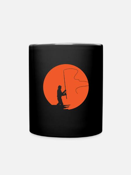 Fliegenfischen - Tasse einfarbig - Schwarz