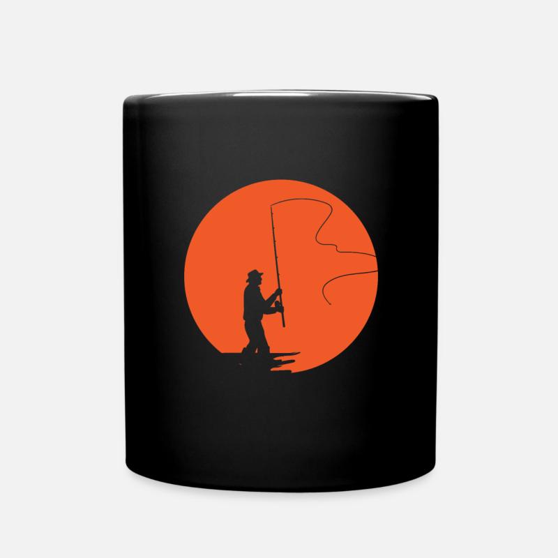 Fliegenfischen - Tasse einfarbig - Schwarz