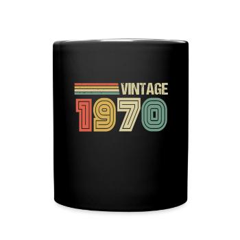 Cadeau 52ème Anniversaire Rétro 1970 Vintage - Mug uni - noir - Devant