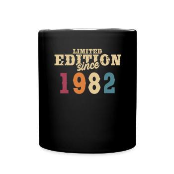 40. Geburtstag Party 40 Jahre Retro 1982 Geschenk - Tasse einfarbig - Schwarz - Vorne
