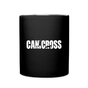 Canicross Hund - Tasse einfarbig - Schwarz - Vorne
