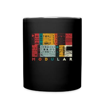 Synthesizer modular instrument - Full Colour Mug - black - Front