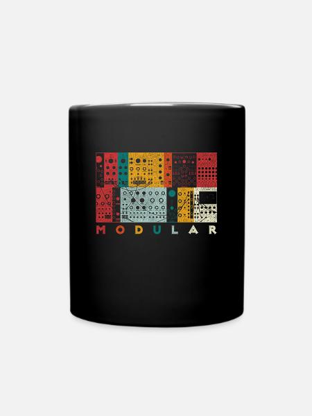Synthesizer modular instrument - Full Colour Mug - black