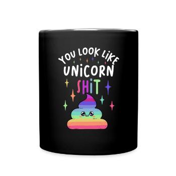 Vous ressemblez à Unicorn Shit Funny Unicorn - Mug uni - noir - Devant