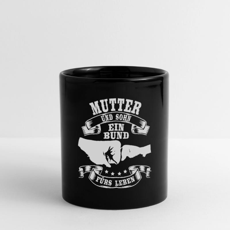 Mutter & Sohn Ein Bund Muttertag Geschenk Tasse einfarbig