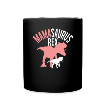 Mamasaurus mother's day mom mother daughter - Full Colour Mug - black - Front
