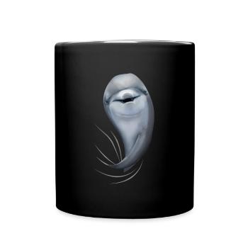 Delfin Delfine Delfinliebhaber Geschenk - Tasse einfarbig - Schwarz - Vorne