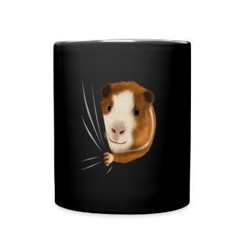 Guinea pig guinea pig lover gift - Full Colour Mug - black - Front