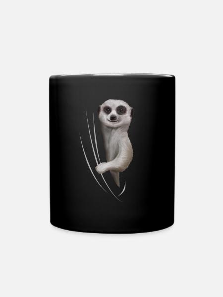 Cadeau d'amant suricate - Mug uni - noir