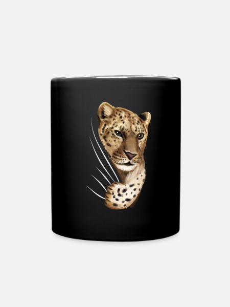 Cadeau d'amant léopard léopard léopard - Mug uni - noir