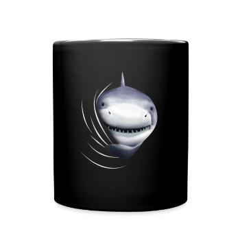 Shark shark shark lover gift - Full Colour Mug - black - Front