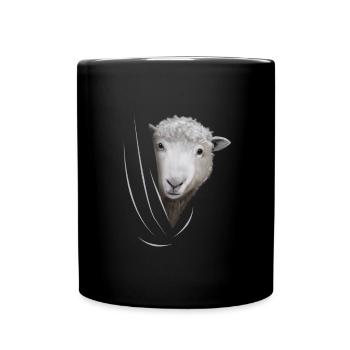 Sheep sheep lover gift - Full Colour Mug - black - Front