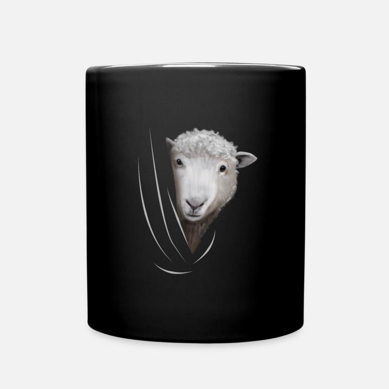 Cadeau d'amant de mouton mouton - Mug uni - noir