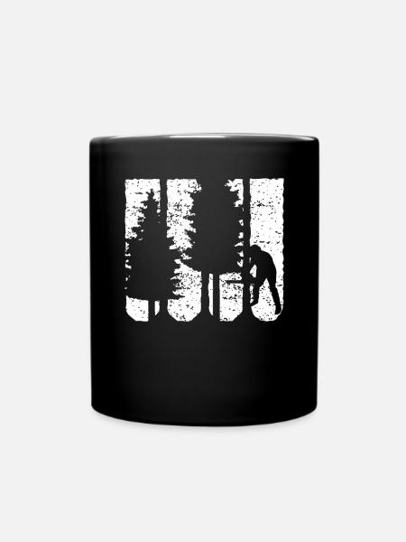 Cadeau de forêt bois rétro tronçonneuse tronçonneuse - Mug uni - noir