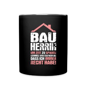 Client house building partner look topping out gift - Full Colour Mug - black - Front