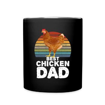 Meilleur Poulet Papa Poulets Coq Poule - Mug uni - noir - Devant